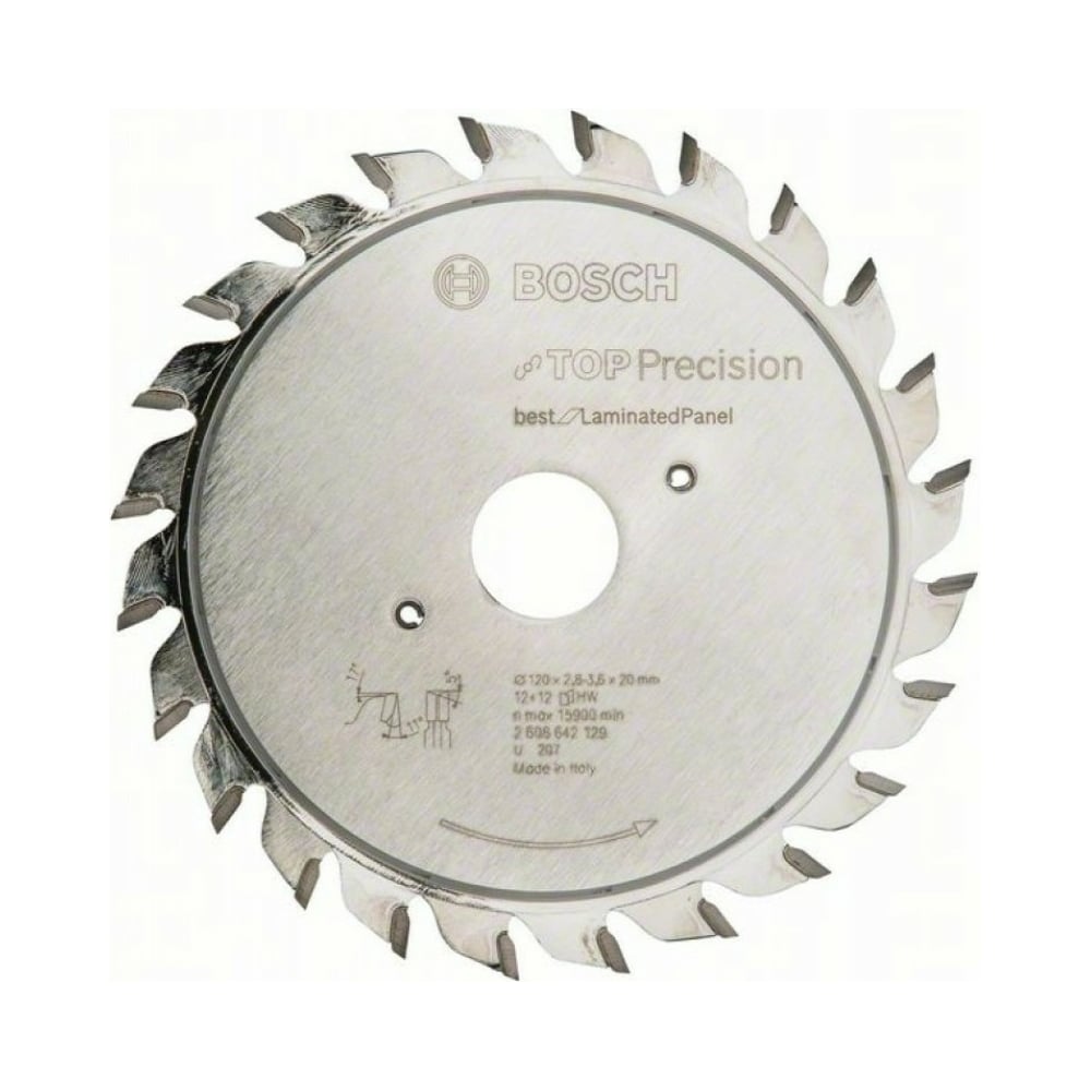 Диск подрезной (120x20 мм; 2.8-3.6 мм; 12+12 зуб.) Bosch 2608642129 ...