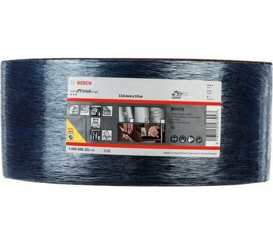 Шлифрулон Best for Finish Matt (10 м; 115 мм) Bosch 2608608221