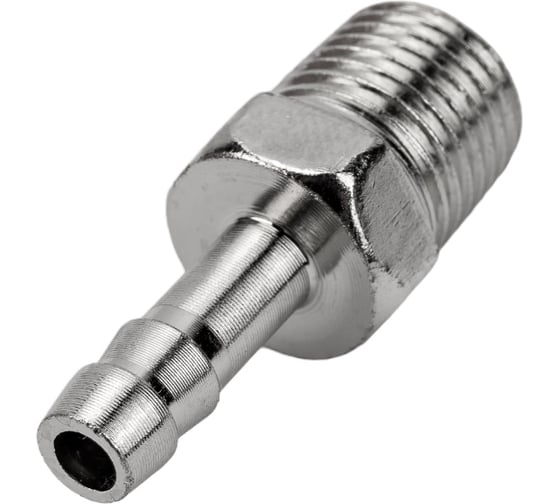 Переходник 1/4"M - елочка (6 мм с обжимным кольцом 9x11 мм) FUBAG 180260