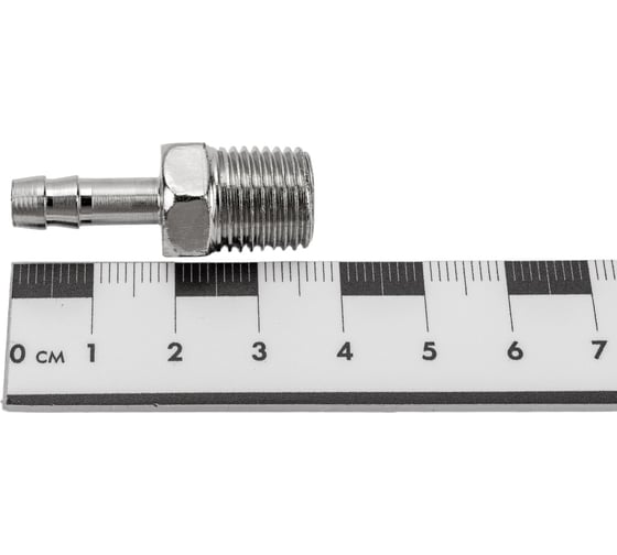 Переходник 1/4"M - елочка (6 мм с обжимным кольцом 9x11 мм) FUBAG 180260