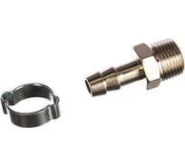 Переходник 3/8"M - елочка (10 мм; обжимное кольцо 15Х18 мм; блистер) FUBAG 180263 B