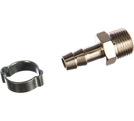 Переходник 3/8"M - елочка (10 мм; обжимное кольцо 15Х18 мм; блистер) FUBAG 180263 B