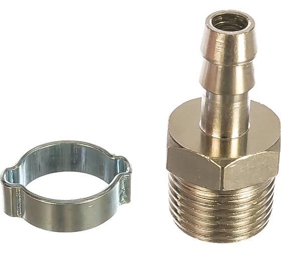 Переходник 1/2"М - елочка (10 мм; обжимное кольцо 15Х18 мм) FUBAG 180264