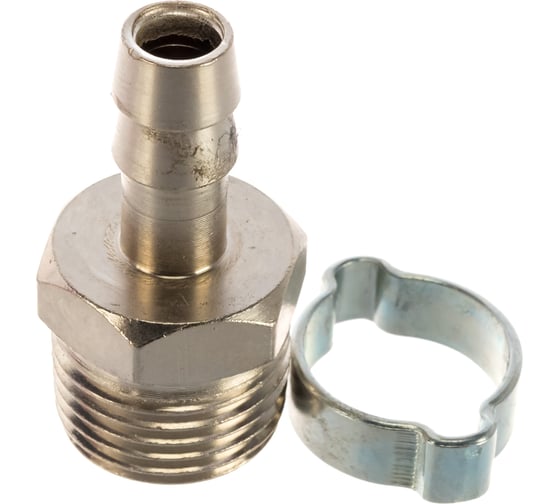 Переходник 1/2"М - елочка (10 мм; обжимное кольцо 15Х18 мм) FUBAG 180264