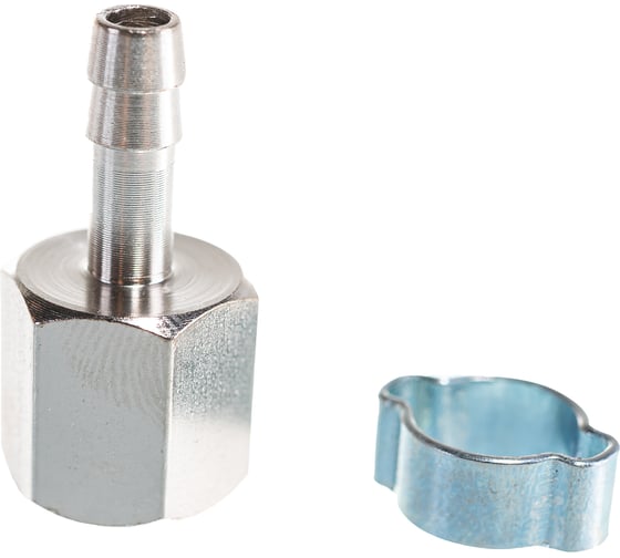 Переходник 1/4"F - елочка (6 мм; обжимное кольцо 9х11 мм; блистер) FUBAG 180250 B