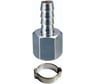Переходник 1/4"F - елочка (8 мм; обжимное кольцо 8х13 мм; блистер) FUBAG 180251 B