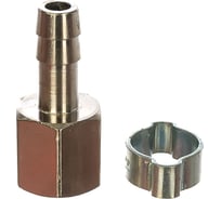 Переходник 1/4"F - елочка (8 мм; обжимное кольцо 11х13 мм) FUBAG 180251