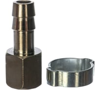 Переходник 1/4"F - елочка (10 мм; обжимное кольцо 15Х18 мм) FUBAG 180252