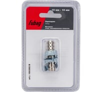 Переходник елочка - елочка (10 мм; два обжимных кольца 15Х18 мм; блистер) FUBAG 180392 B