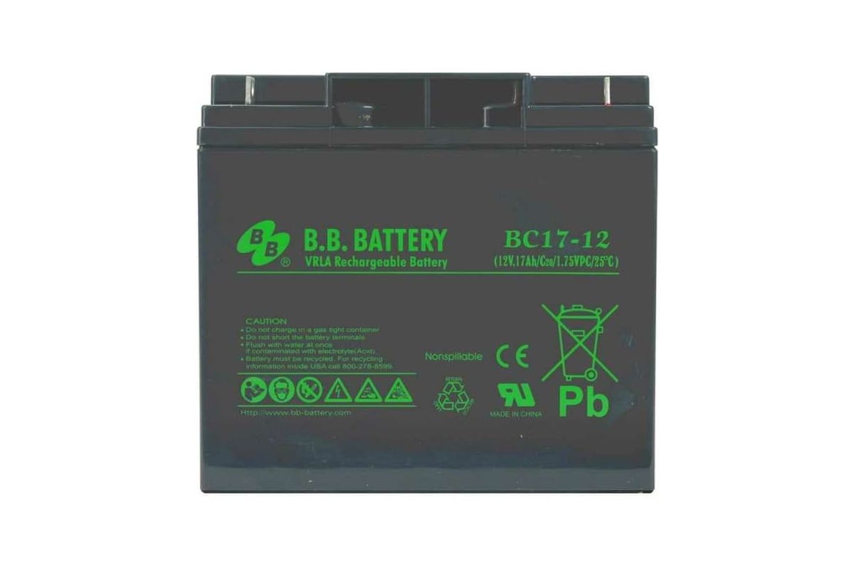 Аккумуляторная батарея 12 В, 17 Ач BB Battery BC 17-12 - выгодная цена ...