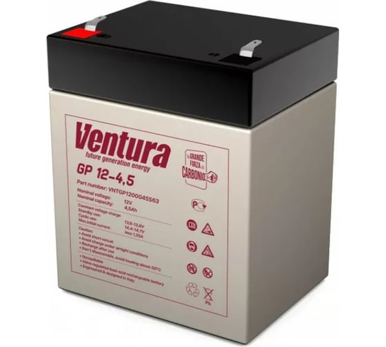Аккумуляторная батарея 12 В, 4,8 Ач Ventura GP 12-4,5 1