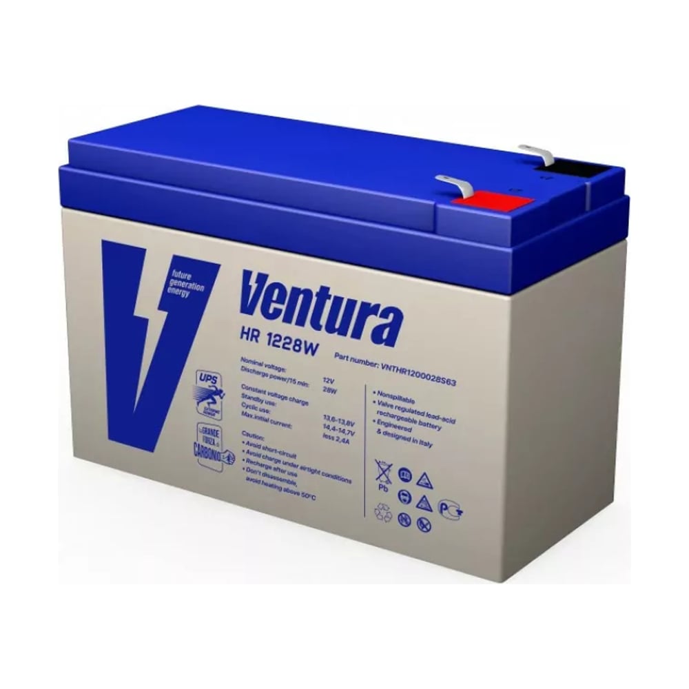 Аккумуляторная батарея 12 В, 7 Ач Ventura HR 1228W - выгодная цена ...