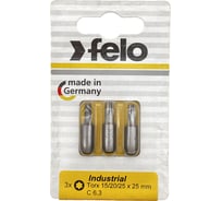Биты Industrial 3 шт, T15/T20/T25, 25 мм, в блистере Felo 02693316