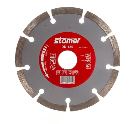 Диск алмазный DD-125 (125х1,9х22,2 мм; Z9) STOMER 93729752