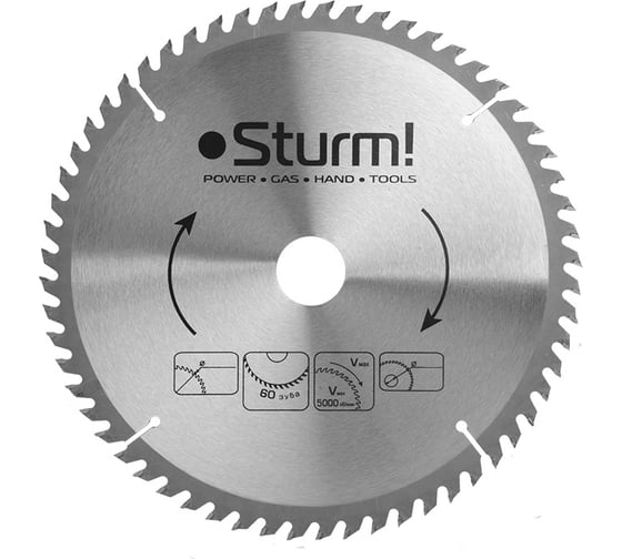 Диск пильный (250x32 мм; 60T) для циркулярных пил Sturm 9020-250x32x60T