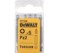 Насадка бита 5 шт. (57 мм; PZ2) DEWALT DT 7226