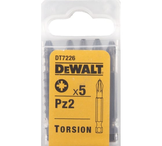 Насадка бита 5 шт. (57 мм; PZ2) DEWALT DT 7226 1