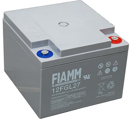 Батарея аккумуляторная 12 В, 27 Ач FIAMM 12FGL27 1