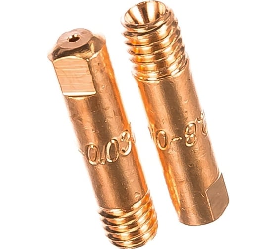 Наконечник контактный ECU 10 шт, M6x25 мм, 0.8 мм FUBAG FB.CTM6.25-08_old 1