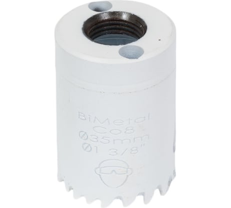 Коронка биметаллическая крупный зуб (35 мм, 38 мм, HSSE, М42) №022 Профоснастка 80101022