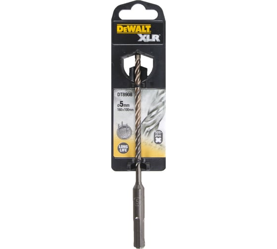 Бур XLR по бетону (5х100/160 мм; SDS+) DEWALT DT 8908