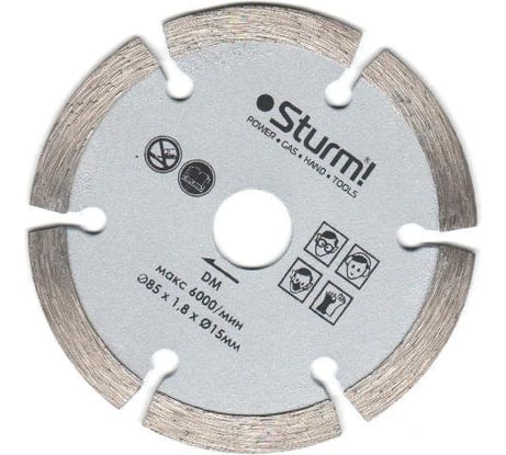Диск алмазный (85х1,8х15 мм) Sturm CS5060MS-85-15-1.8