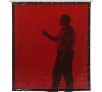 Защитная штора Red 1750x1400x0.4 мм FABTEC 63943