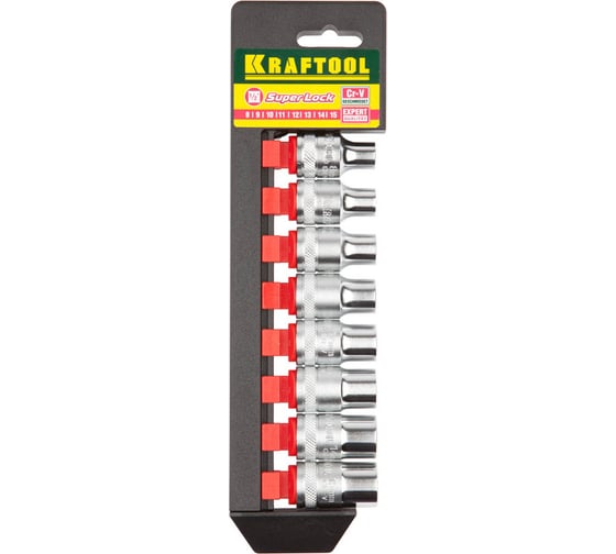 Набор торцовых головок 1/2", 8-15мм, 8шт Kraftool EXPERT QUALITAT SUPER LOCK 27863-H8_z01