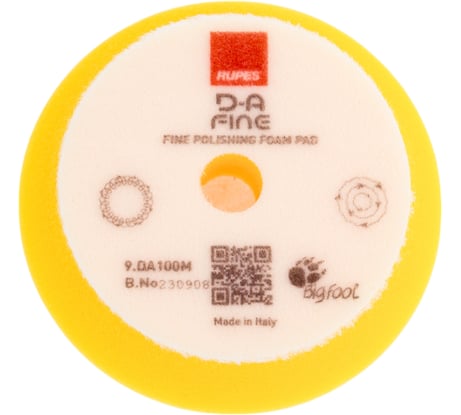 Круг полировальный поролоновый финишный (желтый) RUPES, 80/100 мм 9.DA100M В0000000190367