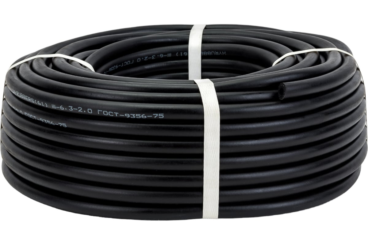 Рукав газовый черный (6.3 мм; 3 класс; бухта 40 м) HYRUBBERS ...