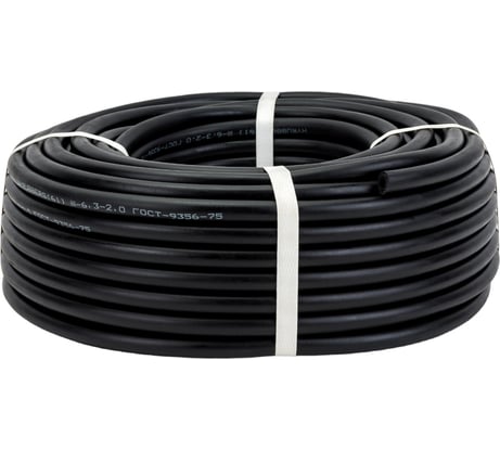 Рукав газовый черный (6.3 мм; 3 класс; бухта 40 м) HYRUBBERS СВ000005188