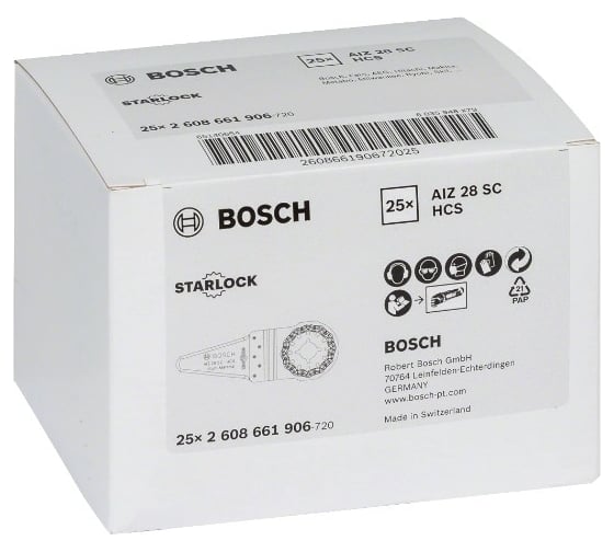 Расшив швов AIZ28SC HCS (25 шт.; 28x50 мм) Bosch 2608661906