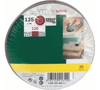 Шлист (25 шт.; 125 мм; К120) Bosch 2.607.019.494