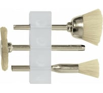 Корщетки со щетиной из овечьей шерсти 3 шт FIT IT 36935