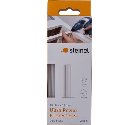 Стержень ультра мощный (40 шт; 7х150 мм) для клеевых пистолетов STEINEL 006730