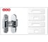 Вставка для шаблона DOOR-TOOL скрытая петля 109x29.8 мм, овал (AGB ECLIPSE 2.0) DOOR-TOOL А.4.23 3