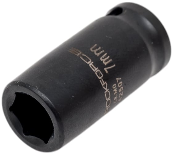 Головка торцевая ударная 6-гранная 7х35 мм, 1/4"DR Rockforce RF-42507 48075 1
