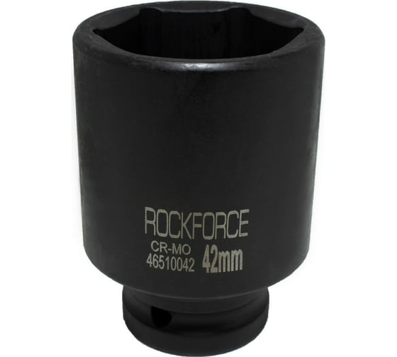 Торцевая головка Rockforce 42мм 3/4" 6-гранная ударная удлиненная 78мм RF-46510042(50994) 1