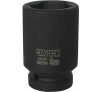 Головка торцевая ударная 6-гранная удлиненная 40х90 мм, 1"DR Rockforce RF-48510040