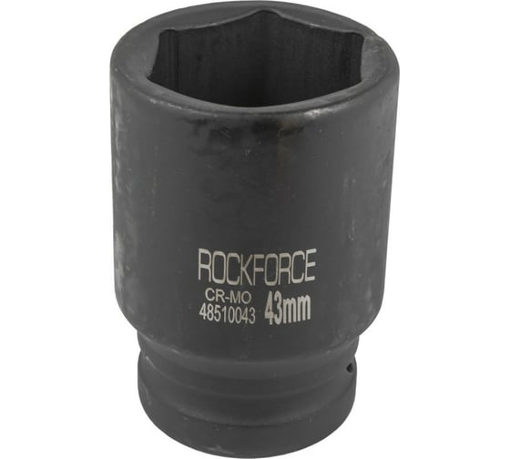 Головка торцевая ударная 6-гранная удлиненная 43х90 мм, 1"DR Rockforce RF-48510043