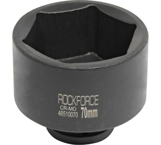 Головка торцевая ударная 6-гранная удлиненная 70х80 мм, 3/4"DR Rockforce RF-46510070