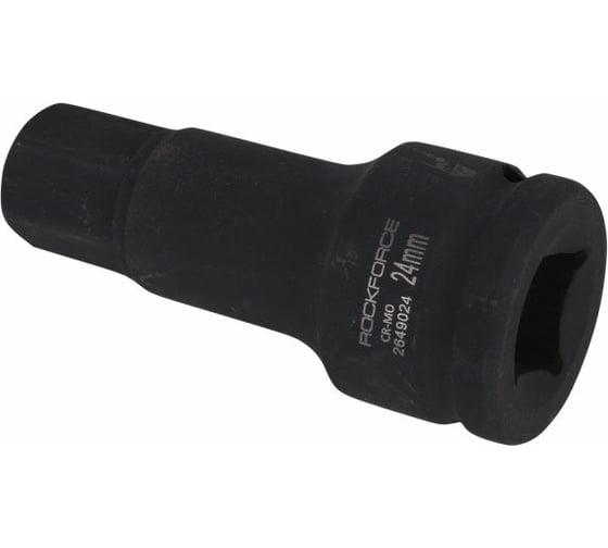 Головка-бита торцевая ударная удлиненная 6-гранная 24х100 мм, 3/4"DR Rockforce RF-2649024