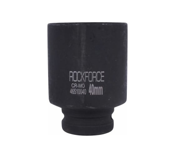 Головка торцевая ударная 6-гранная удлиненная 40х80 мм, 3/4"DR Rockforce RF-46510040 1