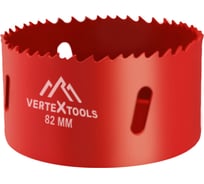 Коронка биметаллическая по металлу 82 мм vertextools 2525-82