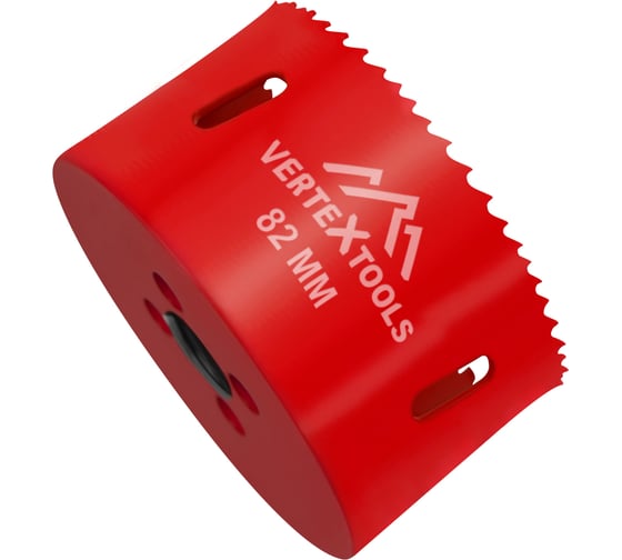 Коронка биметаллическая по металлу 82 мм vertextools 2525-82