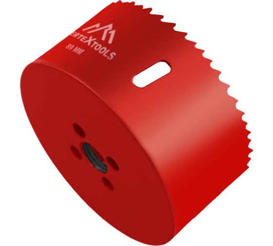 Коронка биметаллическая по металлу 89 мм vertextools 2525-89
