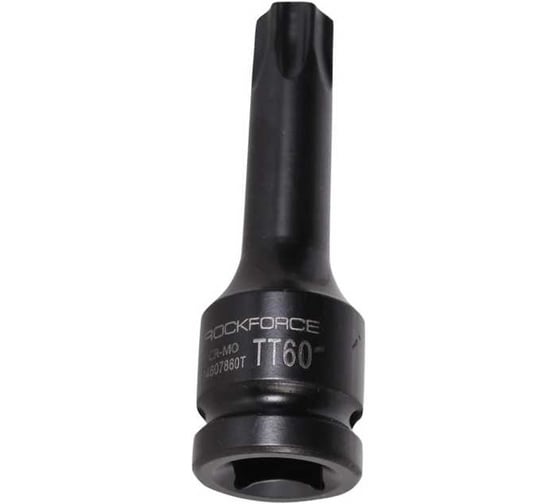 Головка-бита TORX ударная 1/2", TH60 с отверстием Rockforce RF-24607860T(47268)