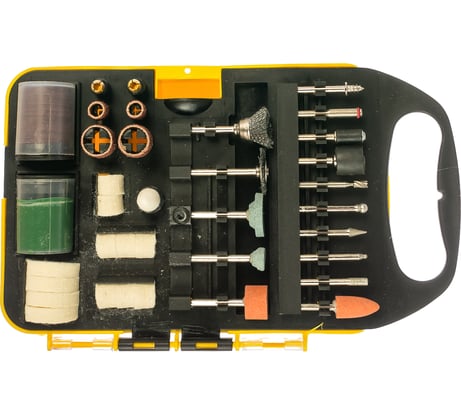 Набор мини-насадок в пластиковом кейсе (71 предмет) для гравировальных машин Stayer 29902-H71