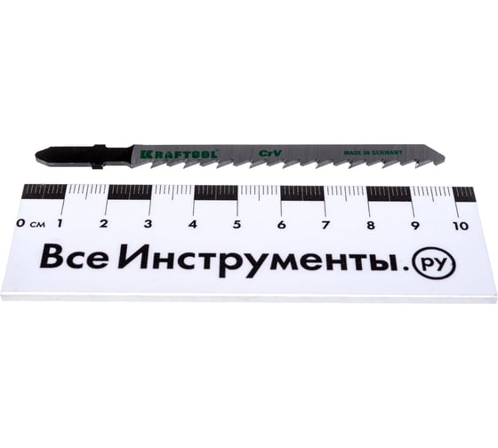 Пилки для электролобзика 5 шт. (Cr-V; чистый рез; EU-хвост.; шаг 4 мм, 75 мм) по дереву, ДСП, ДВП KRAFTOOL 159511-4-S5