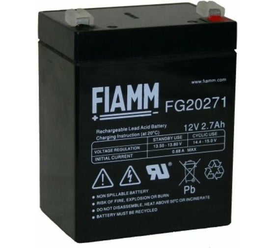 Батарея аккумуляторная 12 В, 2.7 Ач FIAMM FG20271